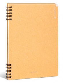 Notebook A5 Deli NS291, with kraft cover, side spring