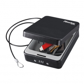 Small portable safe with electric lock