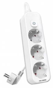 Power Strip Deli T432, 3 outlets, 3m.