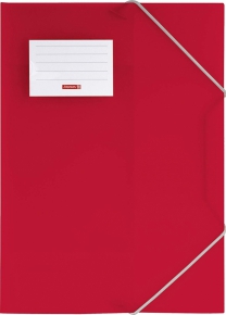A4 Folder Brunnen with rubber bands, red