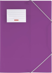 A4 Folder Brunnen with elastic bands, purple
