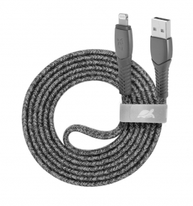 USB სადენი Rivacase Lightning Nylon, USB-A, 1.2 მ.