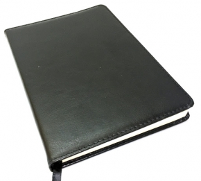 Notebook A5 with leather cover, drawer
