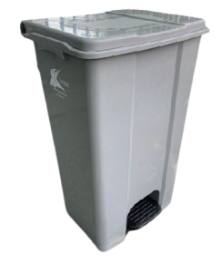 Garbage Bin Ansar, 80L. with pedal, Gray