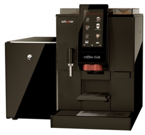 Free rent for offices - automatic coffee machine SCHAERER COFFEE CLUB with refrigerator