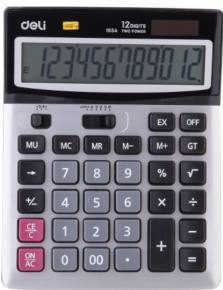 Calculator 12 rows, Deli 1654