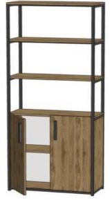 Shelving standard with a cabinet