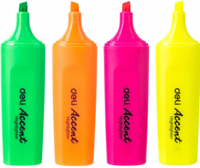 Set of text-markers Deli S622, 4 colors