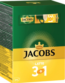 ხსნადი ყავა Jacobs Monarch Latte, 24 ცალი, 13 გრ. შეფუთვა