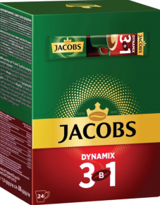 ხსნადი ყავა Jacobs Dynamix 24 ც. 12.5 გრ. შეფუთვა
