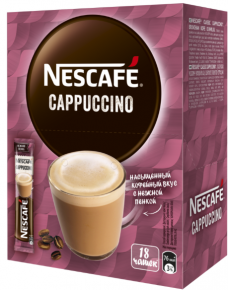 Instant coffee Nescafe Cappuccino, 18 pcs. 18 gr. packing