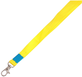 Badge rope Foska, yellow, 95X2 cm.