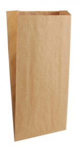Paper bag 21X15 cm. 100 pieces, brown