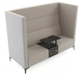 Sofa with leather surface Cara Highline
