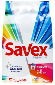 ქსოვილის სარეცხი ფხვნილი Savex Color Automat, 3,45 კგ.