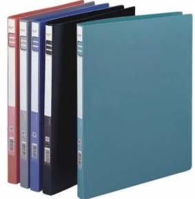 Plastic folder A4 XH302A, with spring, Colored