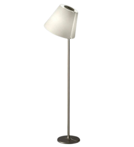 Artemide Melampo Terra Floor Lamp Uno-FL010, foggy silver