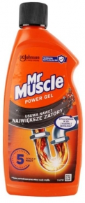 Clogged pipes cleaning gel Mr. Muscle, 500ml.