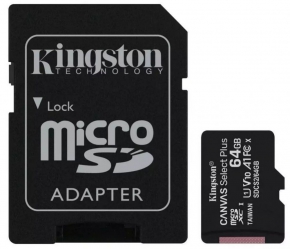 SD memory card Kingston microSD C10 UHS-I R100MB/s, 64GB