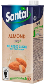 Almond drink Santal, sugar free, lactose free, ultra-pasteurized, 1L.