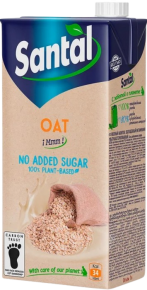 Oat drink Santal, sugar free, lactose free, ultra-pasteurized, 1L.