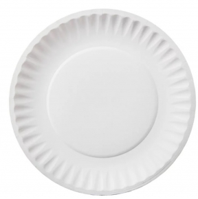 Cardboard disposable plate 18 cm. 10 pieces