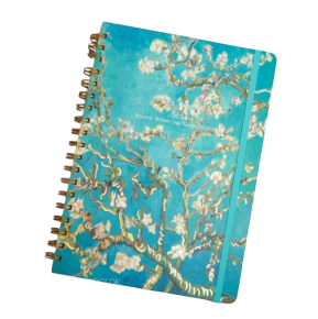 Notebook Van Gogh Self, spiral binding, hard cover, single lined