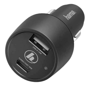 Car charger Hama 183323 Turbo Fast, Black