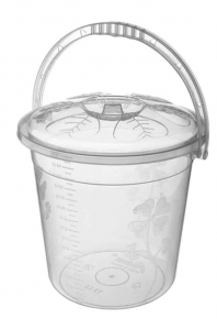 Plastic bucket with lid Asude, 10L.