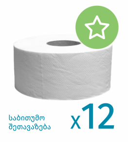 Toilet paper Zoma T3333, perforated, 100m. 2 layers X 12 rolls