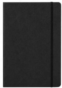 Squared Notebook A5 Deli N111G, hard cover, elastic band, 80 sheets