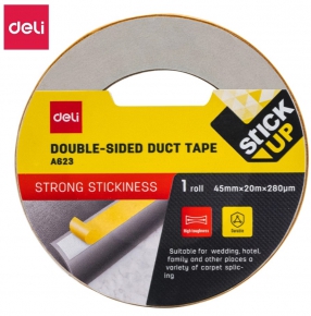 Double-sided Duct Tape Deli A623, 45 mm. X 20 m. 1 roll