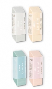 Eraser Deli Linfini H321, 54X20X10,5 mm. colored