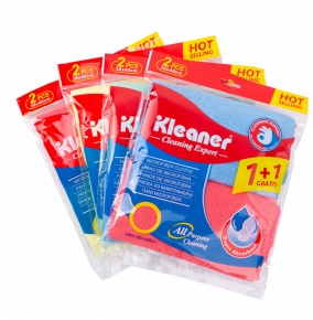 Multi-Purpose Microfiber Cloths Kleaner Cleaning Expert GSG003, 38X40 cm. 2 pcs. colored