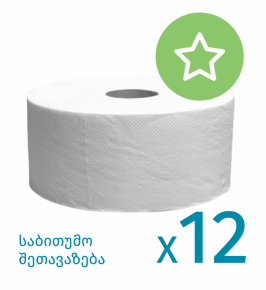 Toilet paper Zoma T1051, perforated, 140m. 2 layers X 12 roll