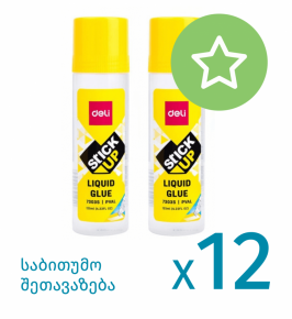 Liquid glue Deli E7303S, 125ml. X 12 pcs.