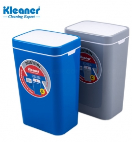 Plastic Dustbin with push Kleaner Cleaning Expert KT2106, 12 L.