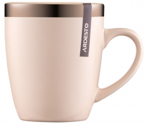 Coffee/tea mug Ardesto Liguria, ceramic, 360 ml. cream