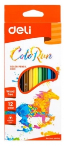 Colored pencil Deli C001 00, 12 colors