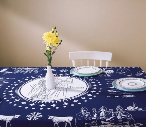 Tablecloth - Pirosmani, Blue, 210X140 cm.