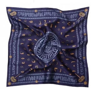 Silk Scarf - Borjghalo, Purple