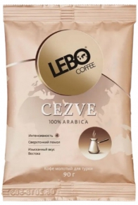 დაფქული ყავა Lebo Coffee Cezve, 90გრ.