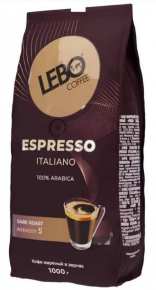 Coffee beans Lebo Coffee Espresso Italiano, 1 kg.
