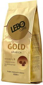 ყავის მარცვალი Lebo Coffee Gold, 1 კგ.