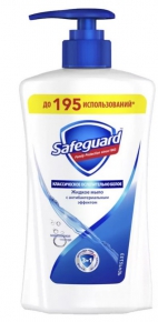 ანტიბაქტერიული თხევადი საპონი Safeguard Classic, 390 მლ.