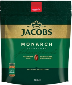 Instant coffee Jacobs Monarch, 500 grams, in economical packaging