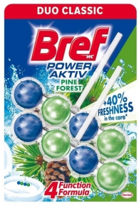 Toilet Bowl Cleaner, Air Freshener Bref Power Active Pine, 100g.