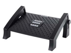 Adjustable footrest with massager, 44X31X19.5 cm.