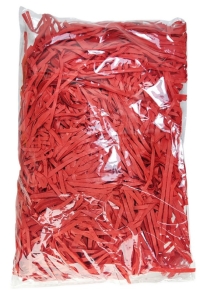 ქაღალდის ბურბუშელა სასაჩუქრე შეფუთვისთვის, 100გრ. წითელი