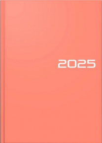 2025 Diary Brunnen, Daily, Salmon (Eng., Fr., Spa., Ita., Ger., Nld.)